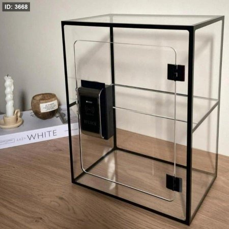 صندوق عرض شفاف ذكي بكرت